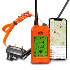 DOG-GPS-X30TB-Short-Professzionalis-helymeghatarozo-GPS-elektromos-nyakorv-BEEPER-rel-DOGTRACE-narancs-szinu