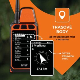 Dogtrace DOG GPS X40 GPS kéziegység, professzionális kutyakövetés akár 20 km hatótávval (11)